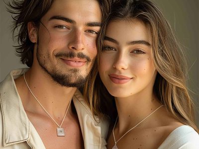 Gifts for Bible Lovers Matching Pendant Necklaces for Couples My Nano Jewelry